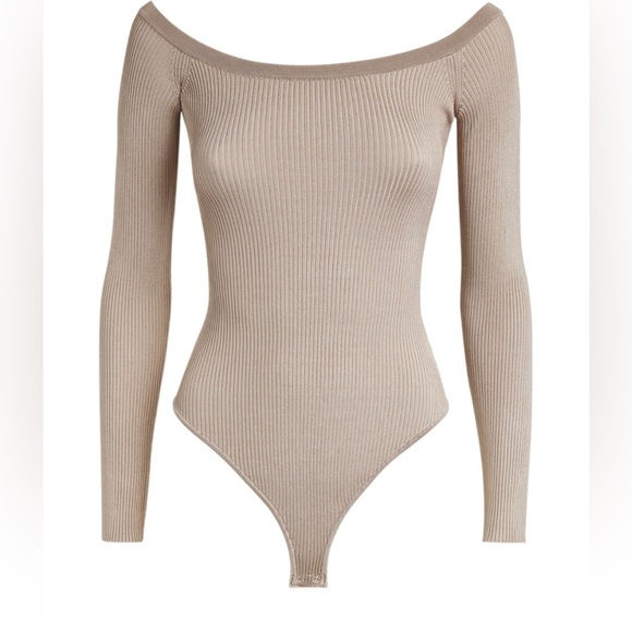 Good American Scoop neck Bodysuit NWT - Picture 2 of 11